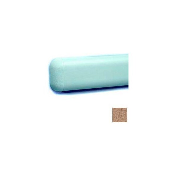 Pawling Wall Guard W/Rounded Top & Bottom Edges, Aluminum Retainer, 2-516"H x 12'L, Mocha WG-3-12-288 - main